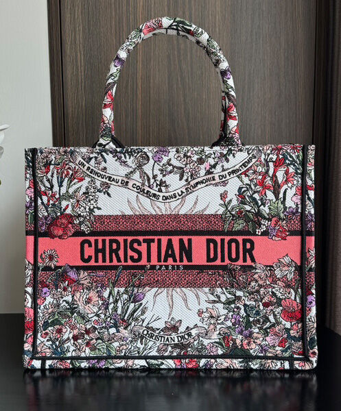 Christian Dior Medium Dior Book Tote Pink